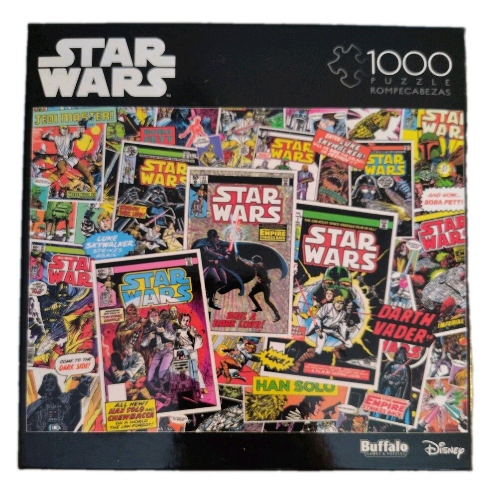 Buffalo Games Star Wars Comic Book Collage 1000 Piece Puzzle New Sealed